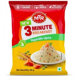 MTR 3 Minute Breakfast - Vegetable Upma, 60 g Pouch